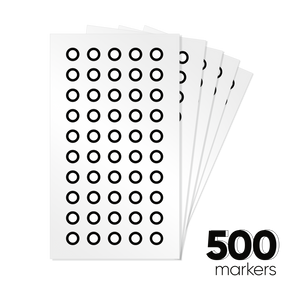 Marcadores reflectantes de diámetro interior de 6 mm, 500 unidades