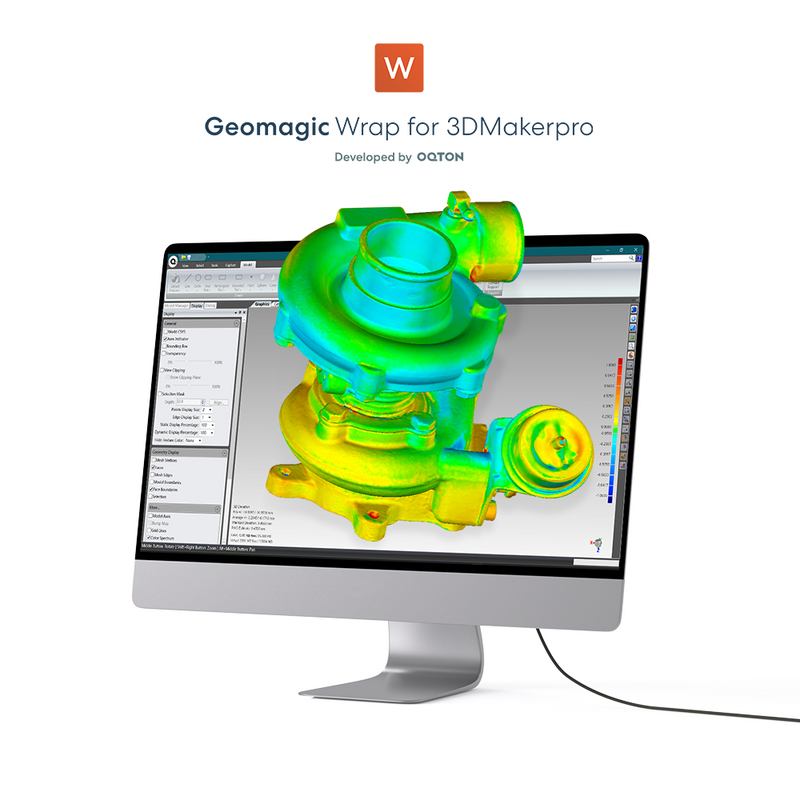 Geomagic Wrap for 3DMakerpro EU Essential edition software for advanced 3D scan-to-CAD workflows.