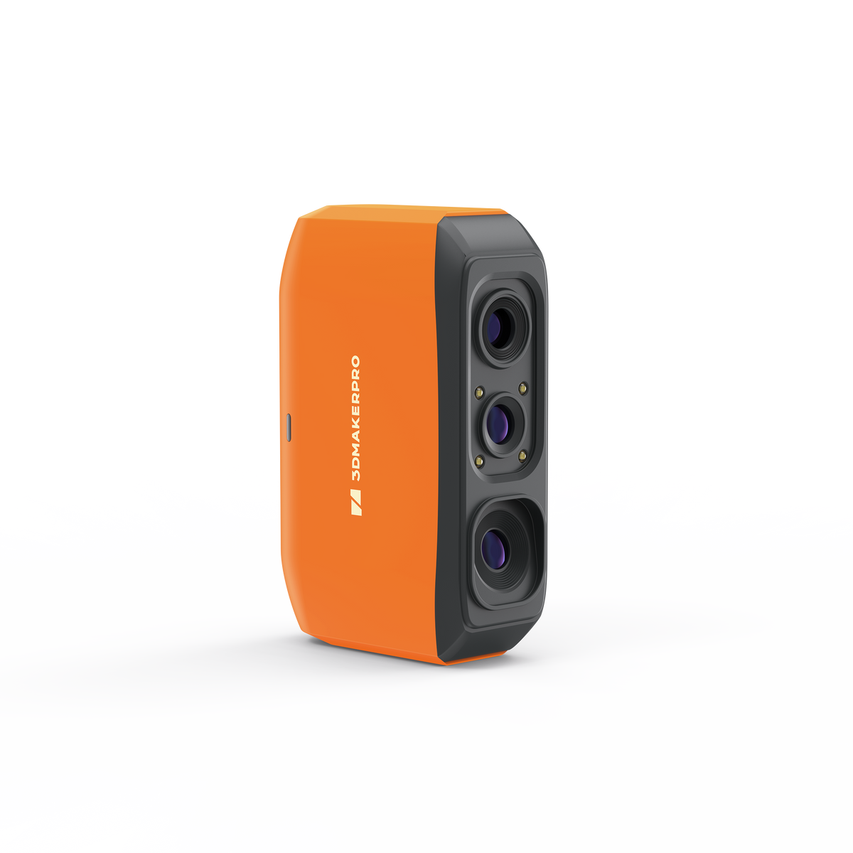3DMakerpro EU Fox 3D Scanner in sleek, bright orange. Delivers 0.07mm high accuracy for efficient 3D scanning.